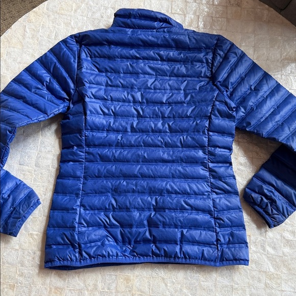 Columbia Women's Vibrant Blue Down Puffer Jacket zip-up sz M medium winter coat - Picture 6 of 10